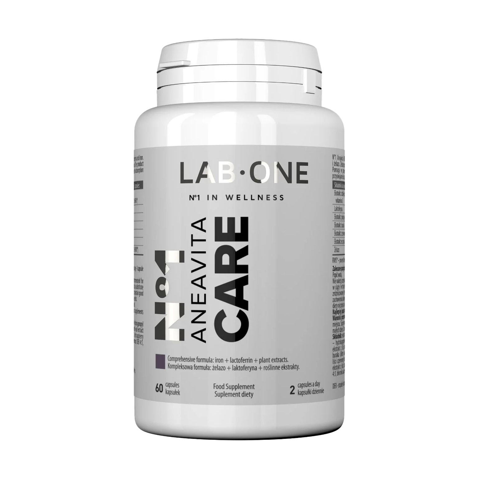 Залізо Lab One N1 Aneavita Care, 60 капсул